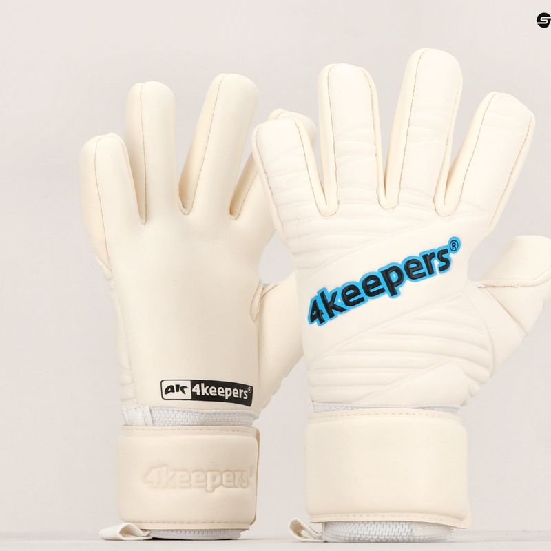 Mănuși de portar pentr copii 4keepers Retro IV NC albe 4KRIVNCJR 10