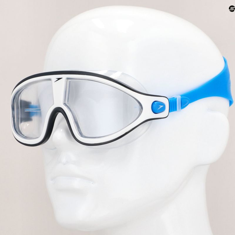 Mască de înot Speedo Biofuse Rift albastru și alb 68-11775 9
