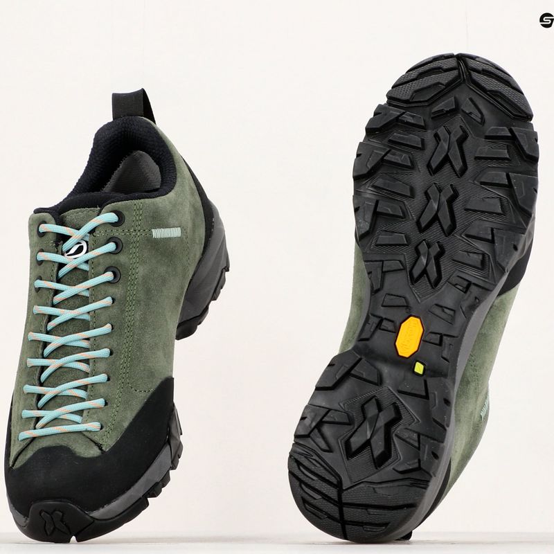 Încălțăminte de trekking pentru femei Scarpa Mojito Trail verde-neagră 63322 17