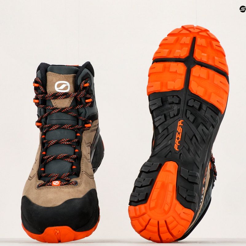 Cizme de trekking pentru bărbați SCARPA Rush TRK GTX desert/mango 18