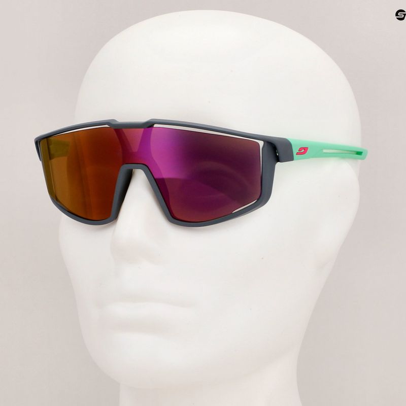 Julbo Fury S Spectron 3 gri mat/mint ochelari de ciclism pentru copii Julbo Fury S Spectron 3 matt gray/mint 8