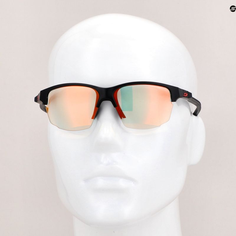 Julbo Split Reactiv 1-3 Light Amplifier negru mat/roșu ochelari de ciclism 11
