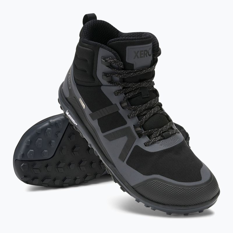 Încălțăminte barefoot Xero Shoes Scrambler Mid II WP black/asphalt 8