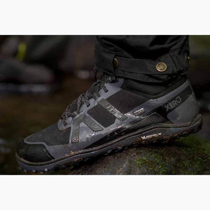 Încălțăminte barefoot Xero Shoes Scrambler Mid II WP black/asphalt 9