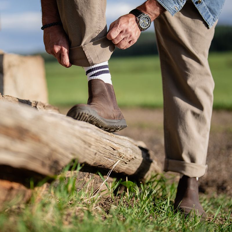 Încălțăminte barefoot Xero Shoes Ridgeway Chelsea dark brown 11