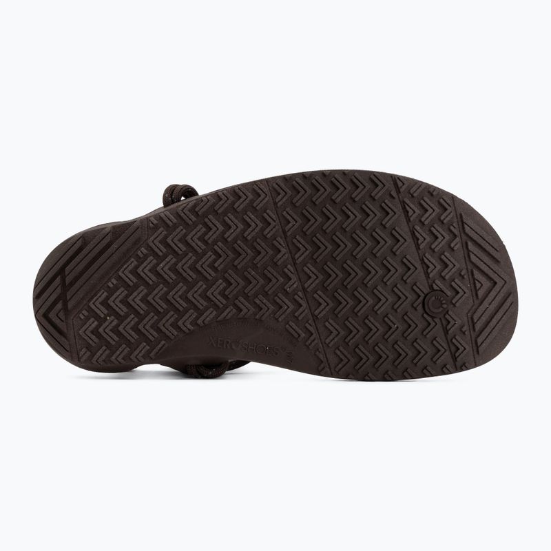 Sandale barefoot pentru bărbați Xero Shoes Aqua Cloud java/brown/dark/forest 4