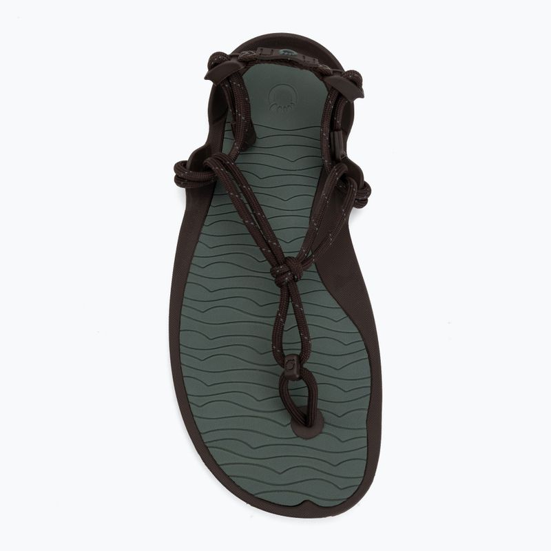 Sandale barefoot pentru bărbați Xero Shoes Aqua Cloud java/brown/dark/forest 5