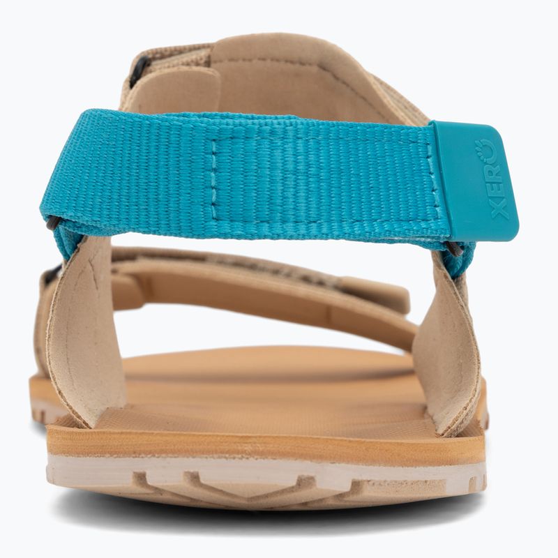 Sandale barefoot pentru femei Xero Shoes D-Trail irish / cream / lake / blue 5
