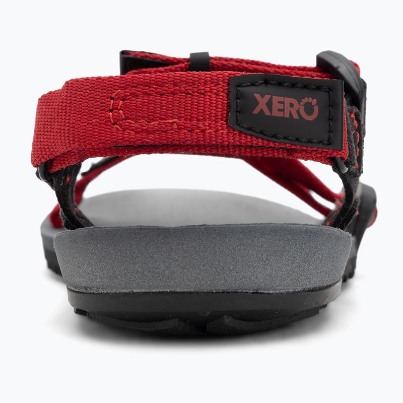 Sandale barefoot pentru copii Xero Shoes Z-Trail charcoal/red pepper 6