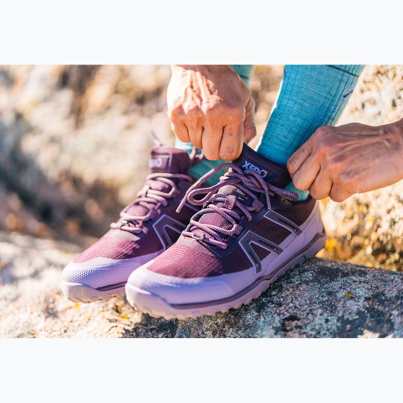 Încălțăminte barefoot pentru femei Xero Shoes Scrambler Trail Low WP Plum perfect/sage purple 15