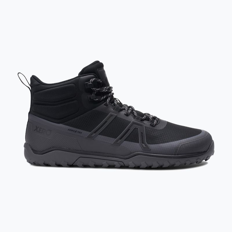 Pantofi barefoot bărbați Xero Shoes Scrambler Trail Mid WP negru/asfalt 8