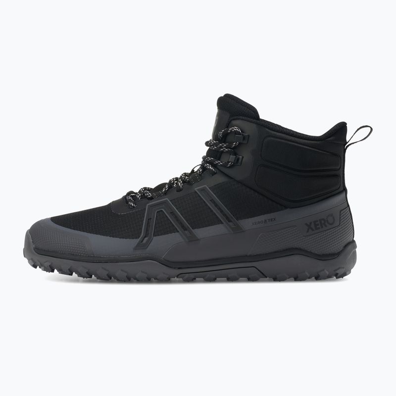 Pantofi barefoot bărbați Xero Shoes Scrambler Trail Mid WP negru/asfalt 9
