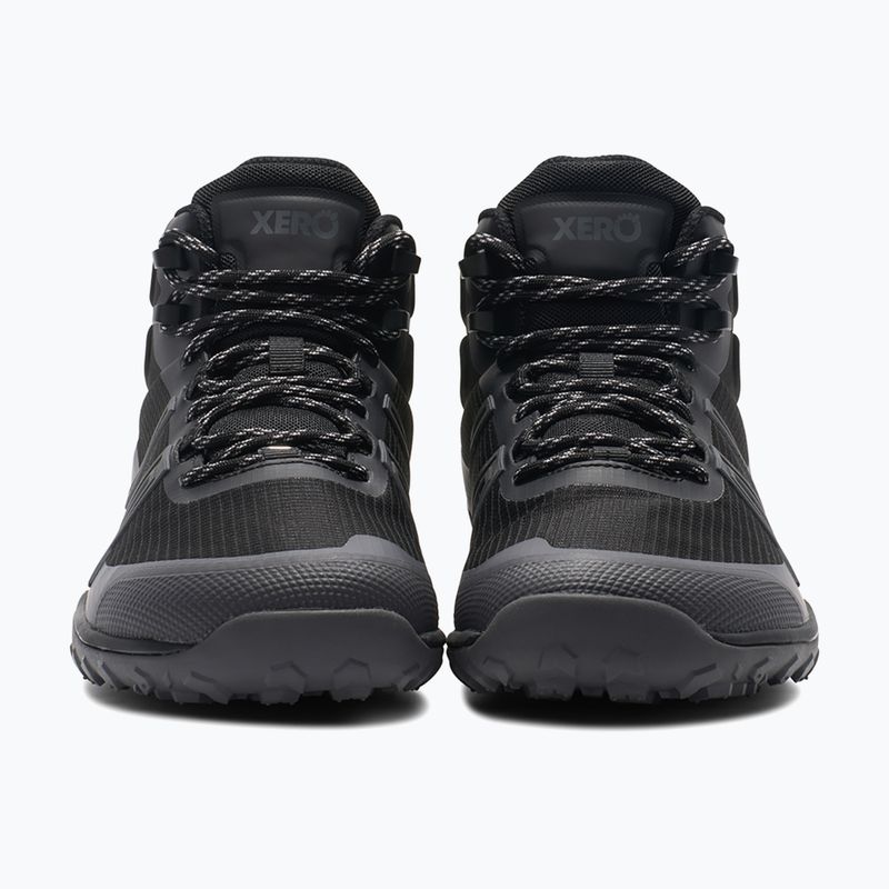 Pantofi barefoot bărbați Xero Shoes Scrambler Trail Mid WP negru/asfalt 10