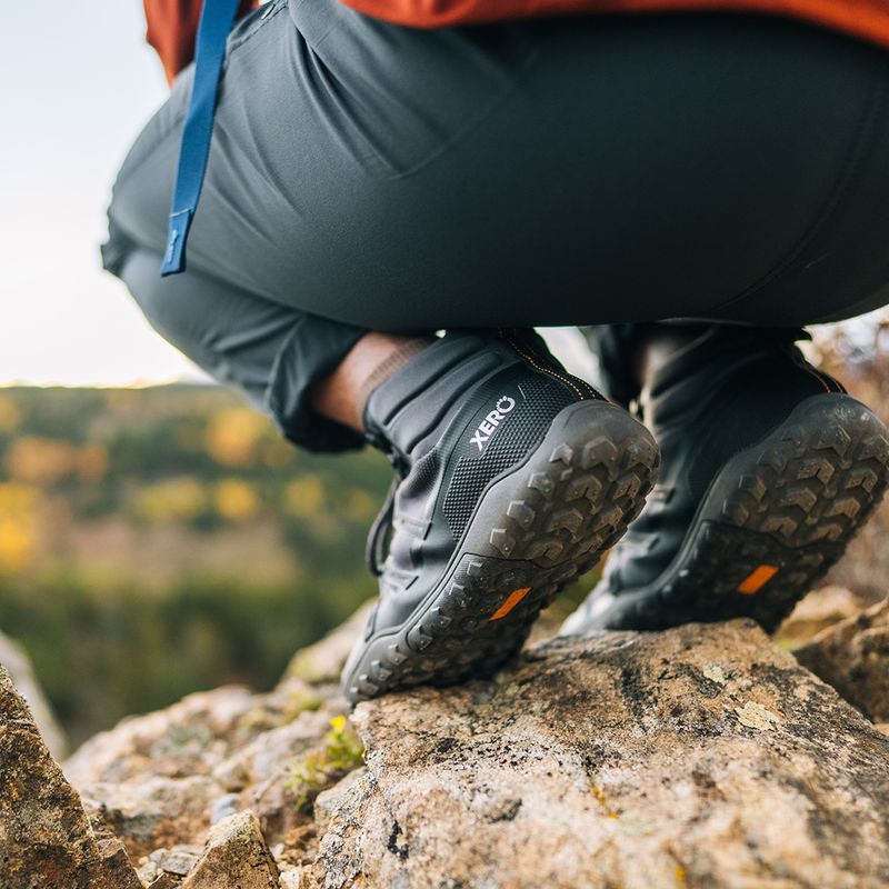 Încălțăminte barefoot pentru bărbați Xero Shoes Scrambler Trail Mid Asphalt/Black 9