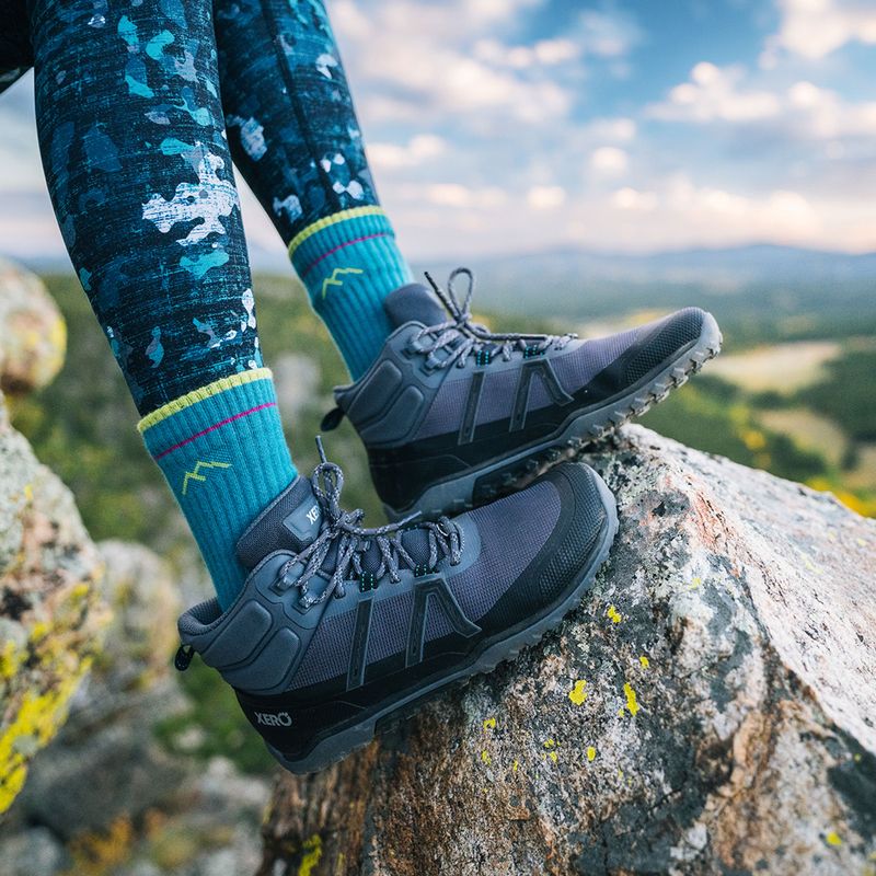 Încălțăminte barefoot pentru femei Xero Shoes Scrambler Trail Mid Asphalt/Black 7