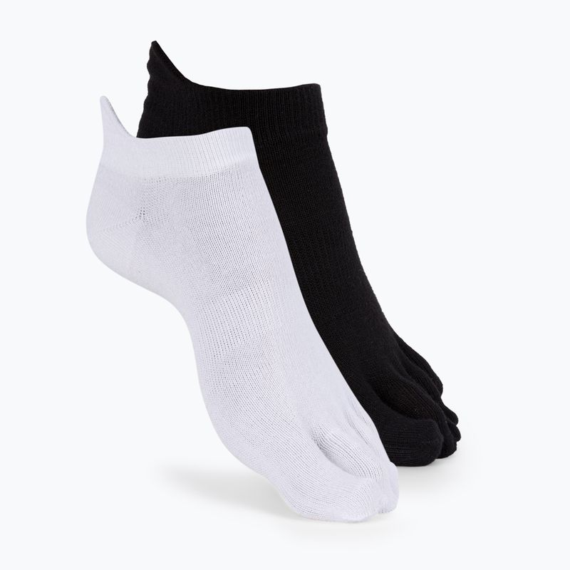 Șosete Vibram Fivefingers Athletic No-Show 2 perechi negru/alb S15N12PS