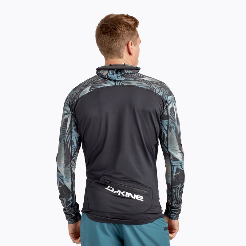 Bărbați Dakine Hd Snug Fit Snug Fit Rashguard Swim Shirt Hoodie negru/gri DKA363M0004 2