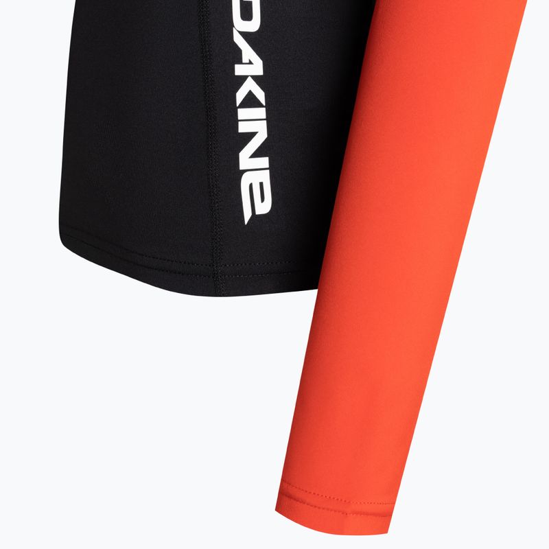 Cămașă de înot pentru femei Dakine Hd Snug Fit Rashguard negru și roșu DKA651W0008