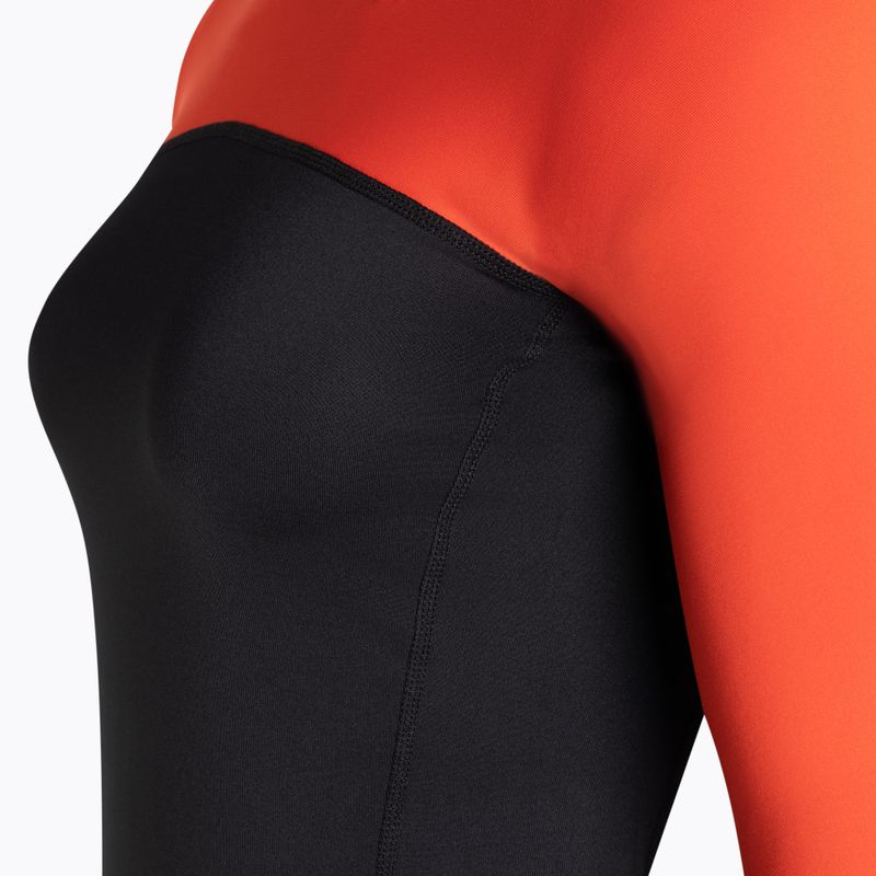 Cămașă de înot pentru femei Dakine Hd Snug Fit Rashguard negru și roșu DKA651W0008