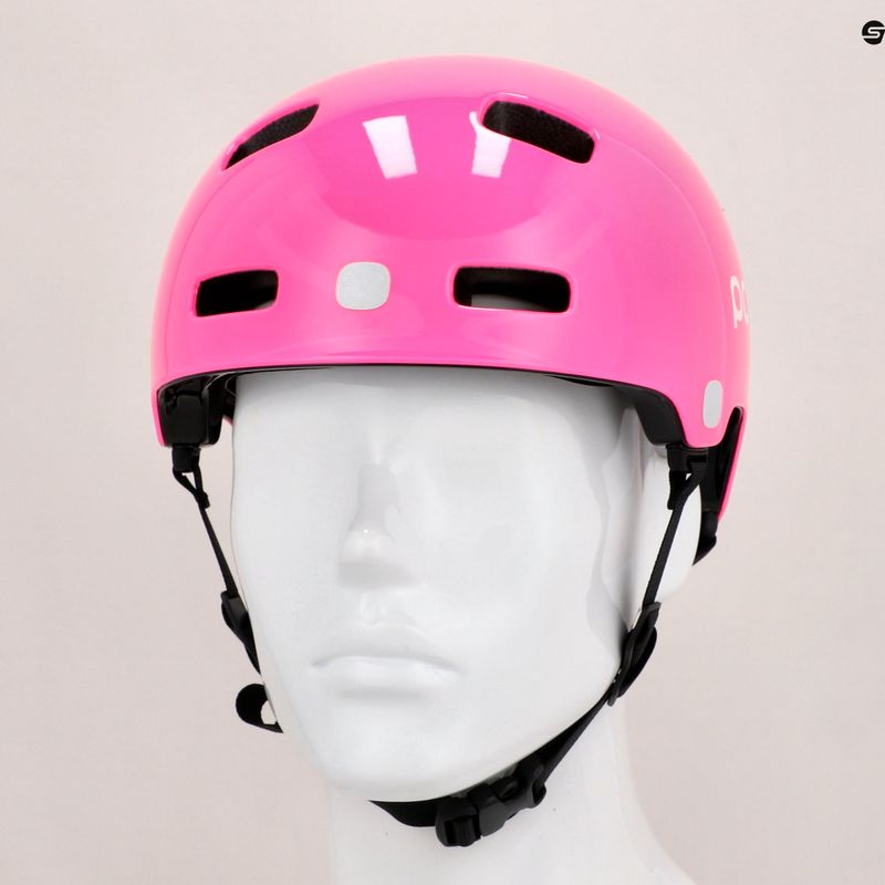 Cască de bicicletă pentru copii POC POCito Crane MIPS fluorescent pink 9