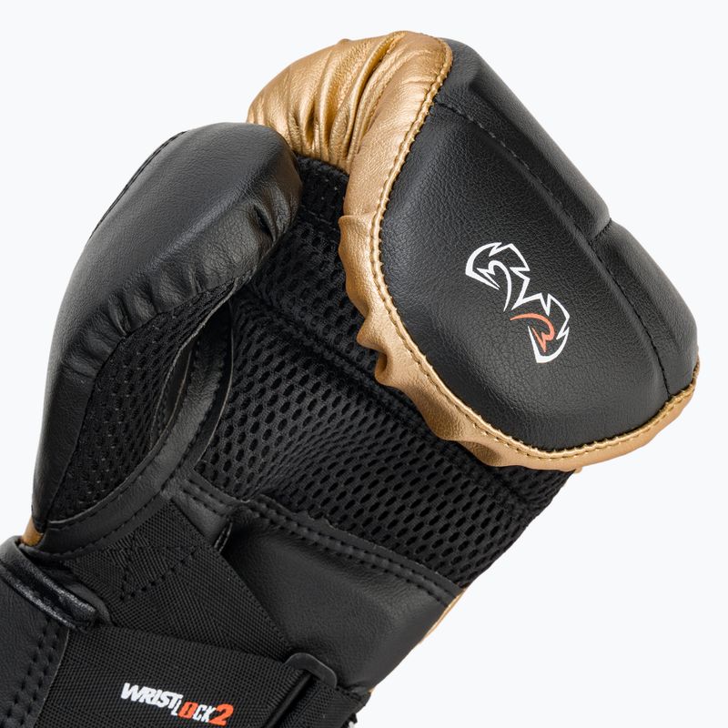 Mănuși de box Rival RB10 Intelli-Shock Bag black/gold 7