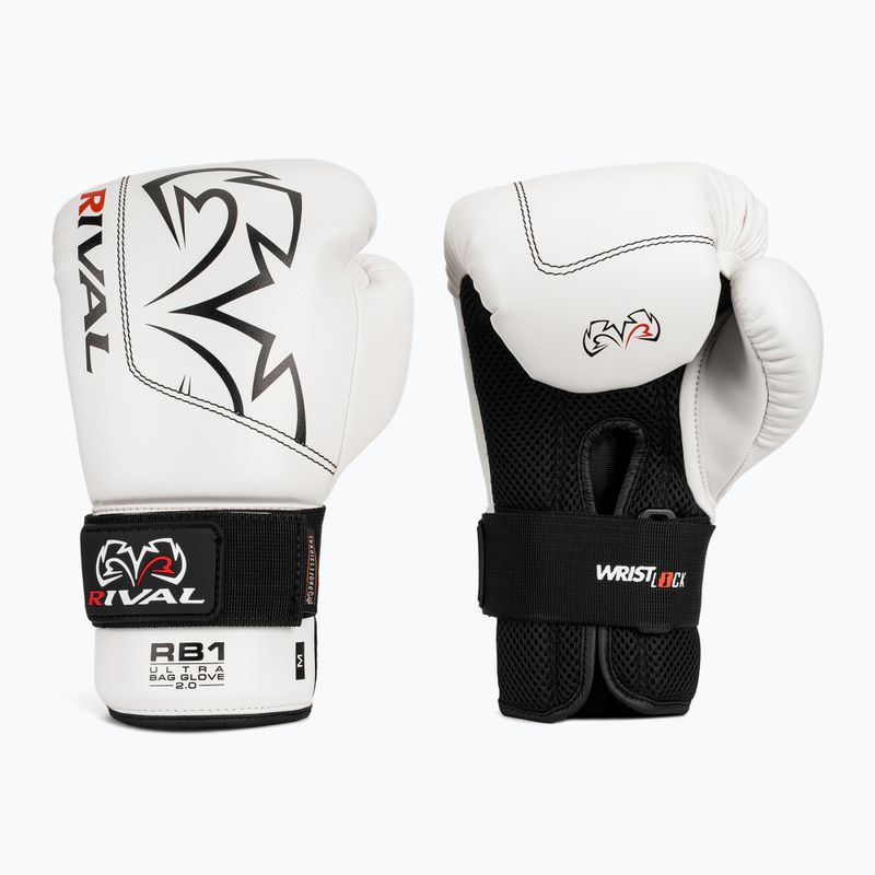 Mănuși de box Rival RB1 Ultra Bag 2.0 white