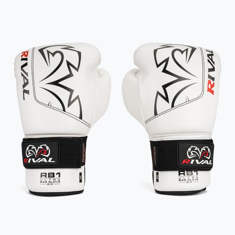 Mănuși de box Rival RB1 Ultra Bag 2.0 white 2