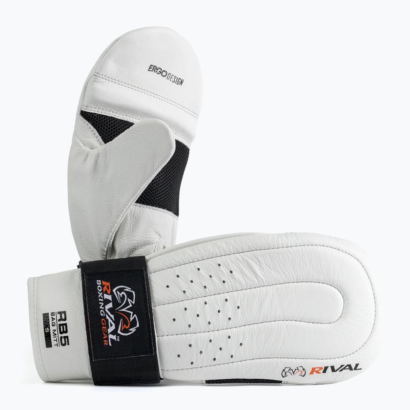Mănuși de box Rival RB5 Bag Mitts white/black 2