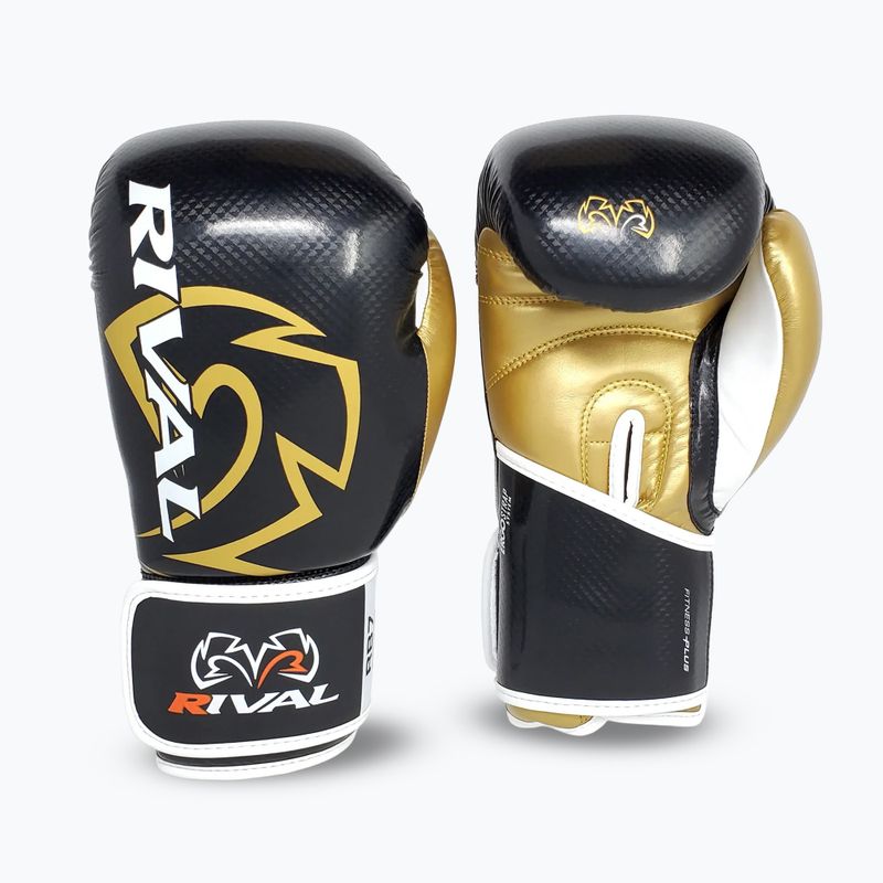 Mănuși de box Rival RB7 Fitness Plus Bag black/gold
