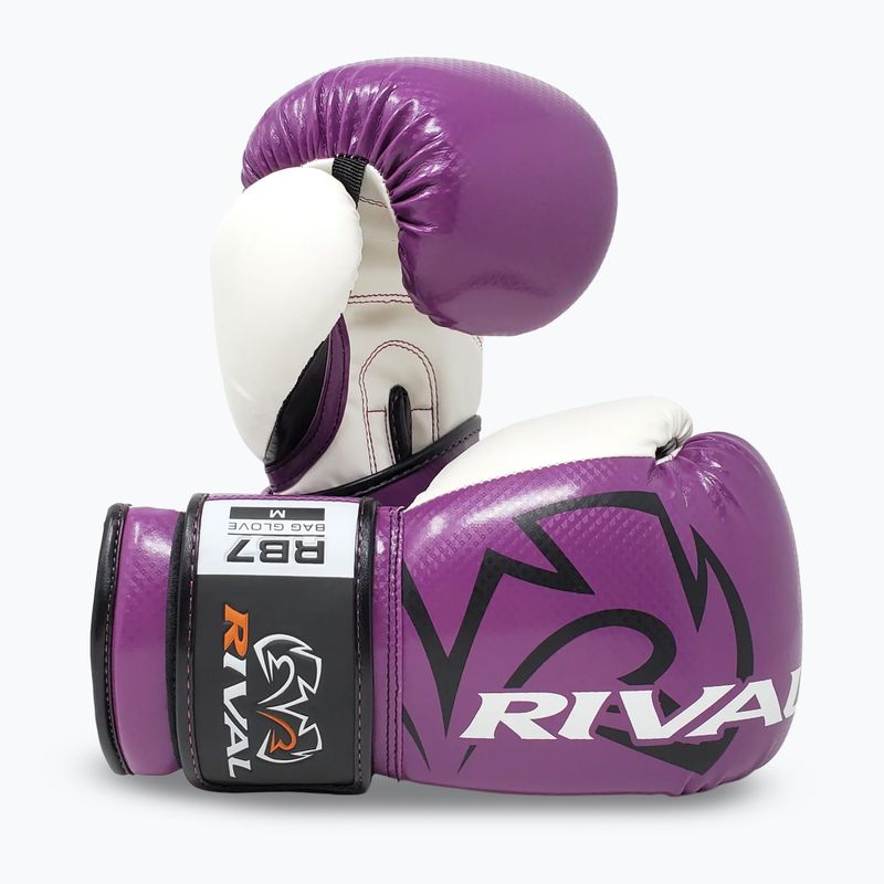 Mănuși de box Rival RB7 Fitness Plus Bag purple/white 3