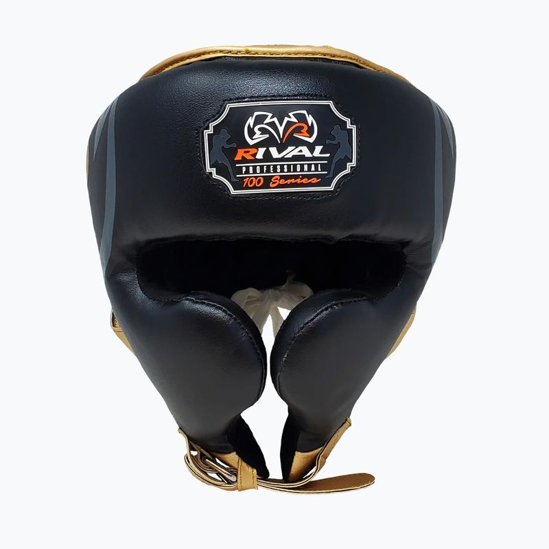 Cască de box Rival RHG100 Professional Headgear black/gold 2