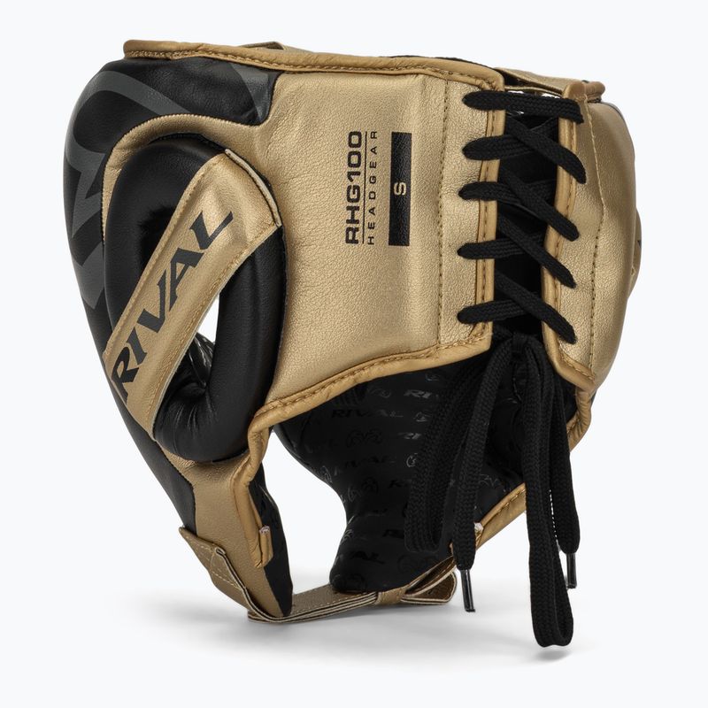 Cască de box Rival RHG100 Professional Headgear black/gold 3