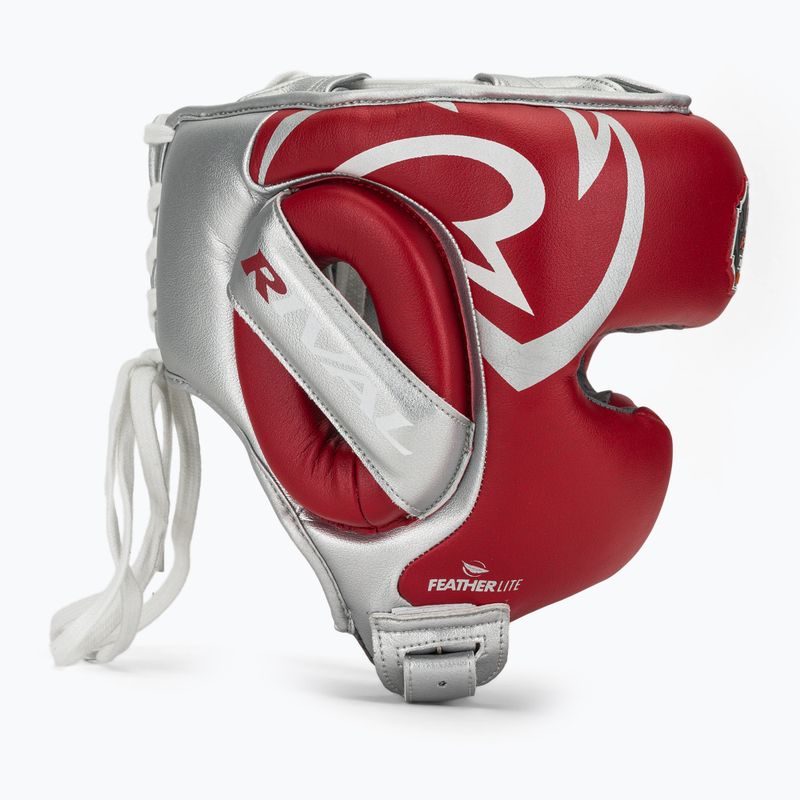 Cască de box Rival RHG100 Professional Headgear red/silver 2