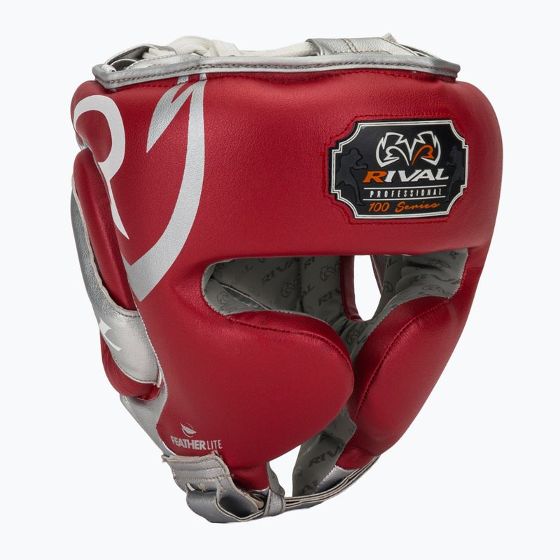 Cască de box Rival RHG100 Professional Headgear red/silver/grey