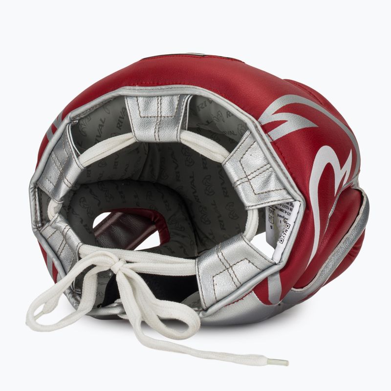 Cască de box Rival RHG100 Professional Headgear red/silver/grey 6