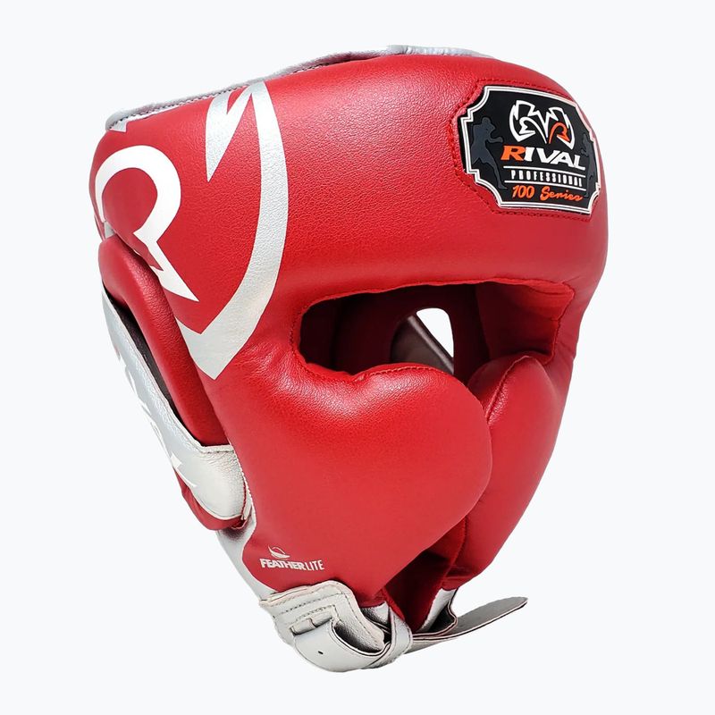Cască de box Rival RHG100 Professional Headgear red/silver/grey 2