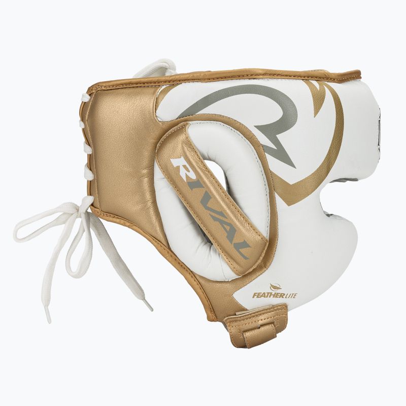 Cască de box Rival RHG100 Professional Headgear white/gold 2