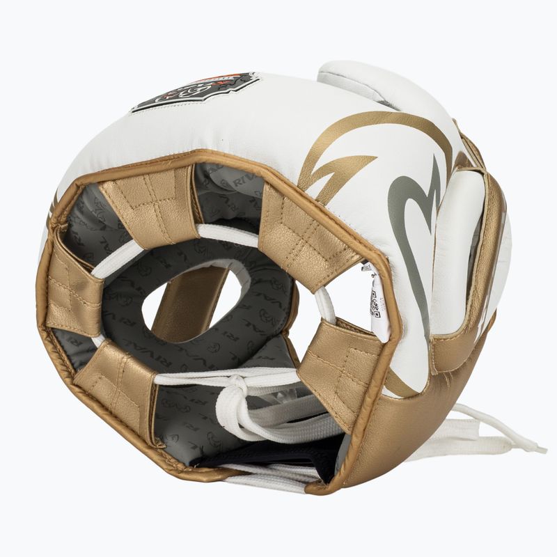 Cască de box Rival RHG100 Professional Headgear white/gold 6