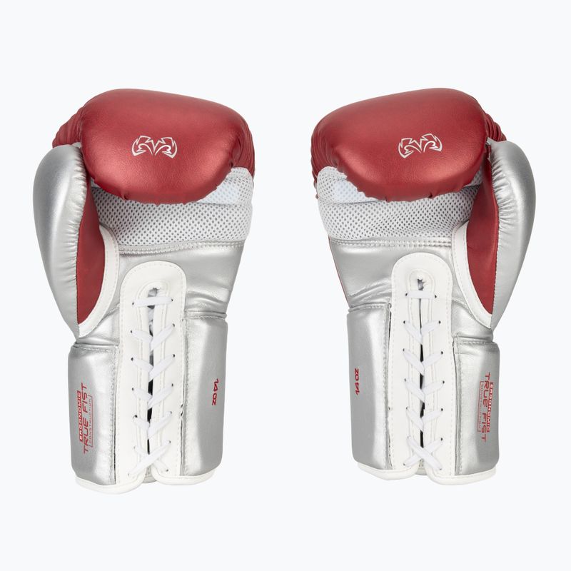 Mănuși de box Rival RS100 Professional red/silver 3