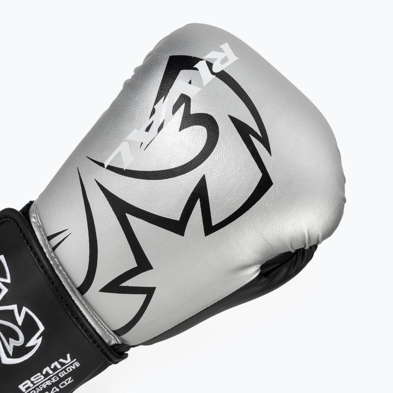 Mănuși de box Rival RS11V Professional silver 5