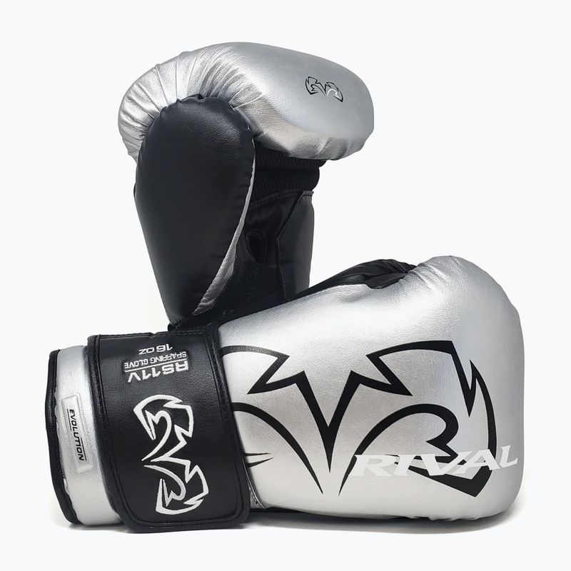 Mănuși de box Rival RS11V Professional silver 3