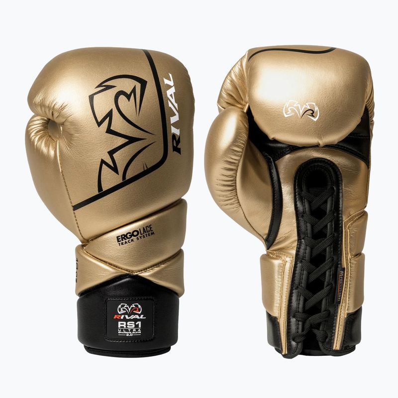 Mănuși de box Rival RS1 Ultra Sparring 2.0 gold