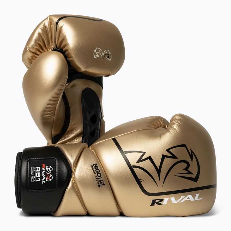 Mănuși de box Rival RS1 Ultra Sparring 2.0 gold 3