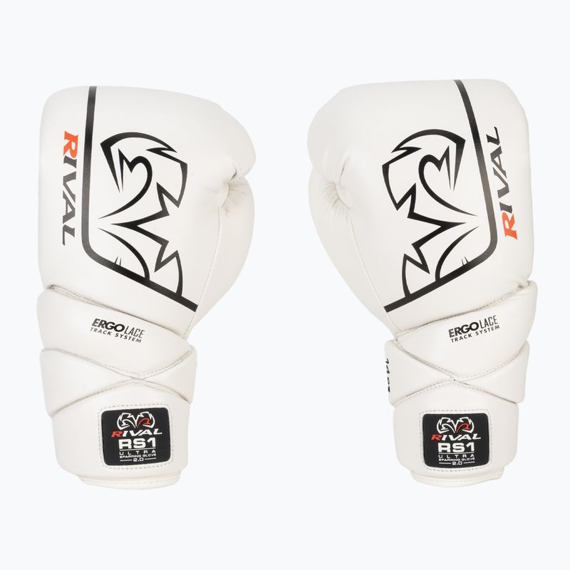 Mănuși de box Rival RS1 Ultra Sparring 2.0 white 2