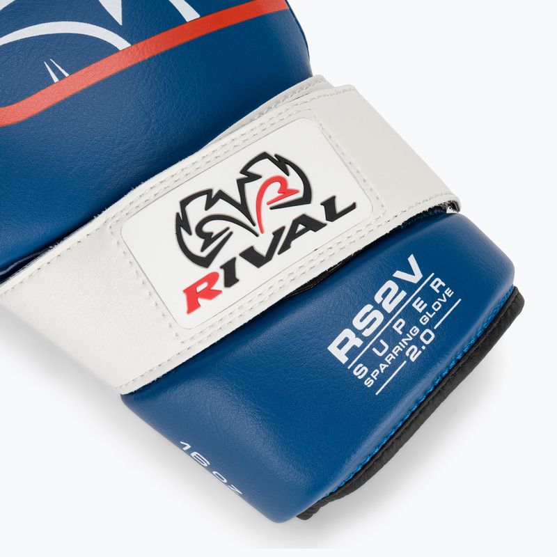 Mănuși de box Rival Super Sparring 2.0 blue 6