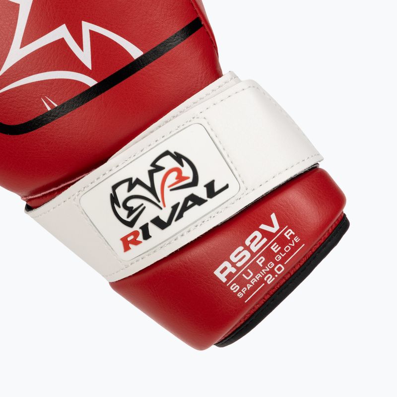 Mănuși de box Rival Super Sparring 2.0 red 6