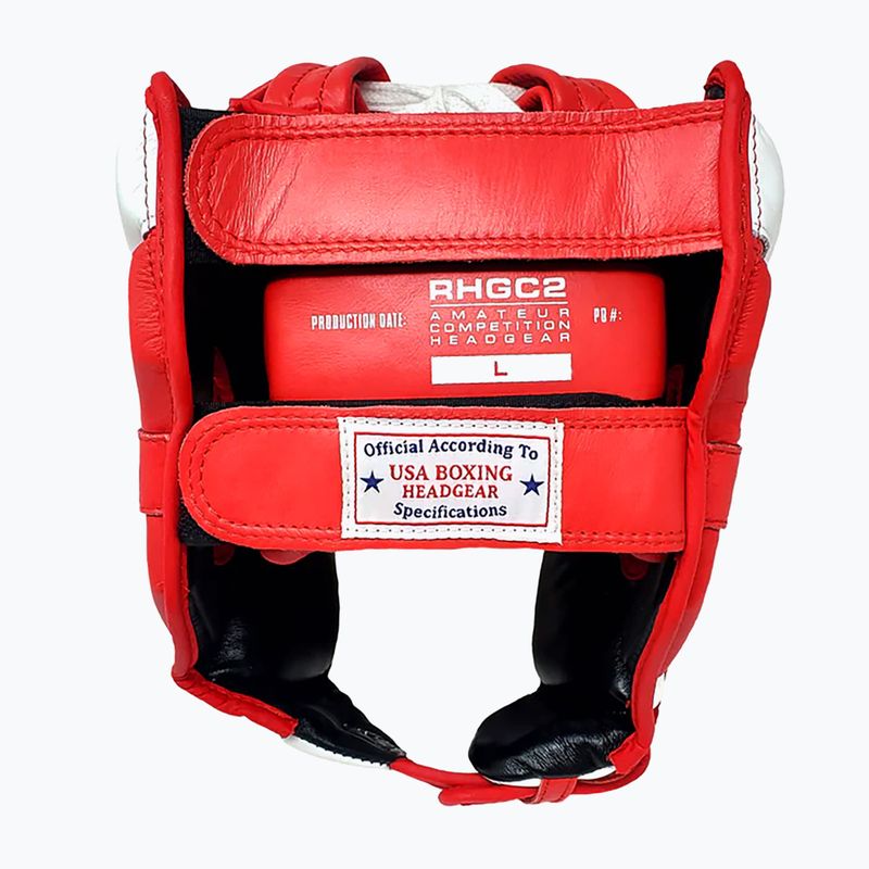 Rival Amateur competiție de box cască de box cască de protecție roșu/alb 8