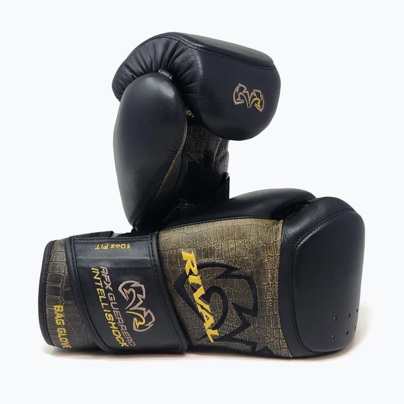 Mănuși de box Rival RFX-Guerrero Intelli-Shock Bag Croc Skin Edition black/black 3