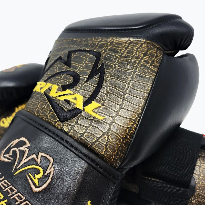 Mănuși de box Rival RFX-Guerrero Intelli-Shock Bag Croc Skin Edition black/black 4