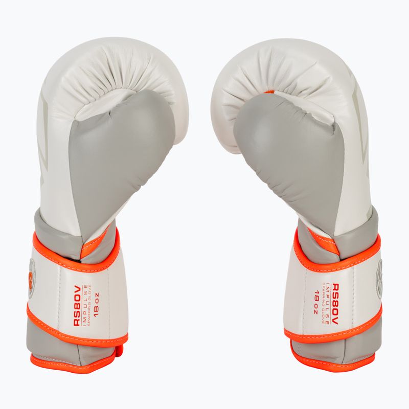 Mănuși de box Rival Impulse Sparring Gloves Gants white/orange 4
